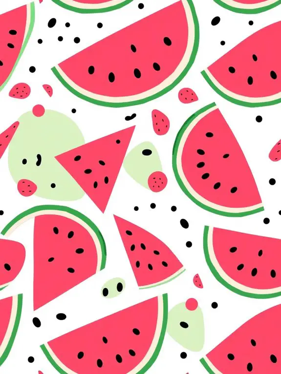 abstract watermelon clipart design