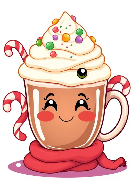 adorable cocoa character illustration