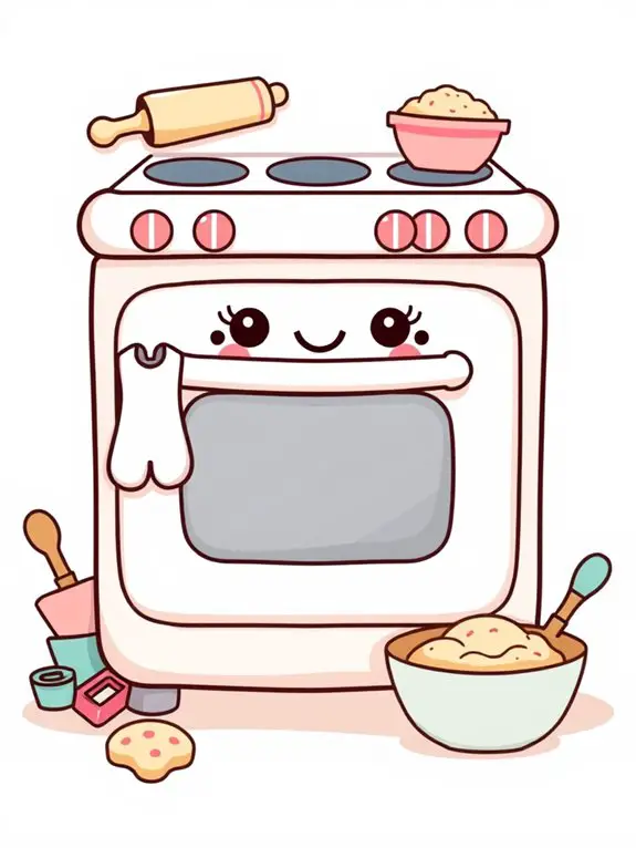 adorable oven graphic design