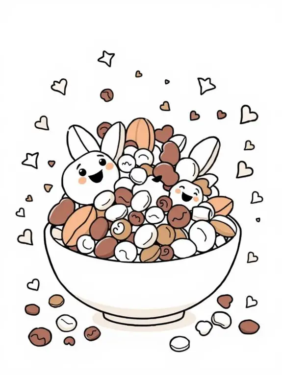 adorable snack themed coloring page