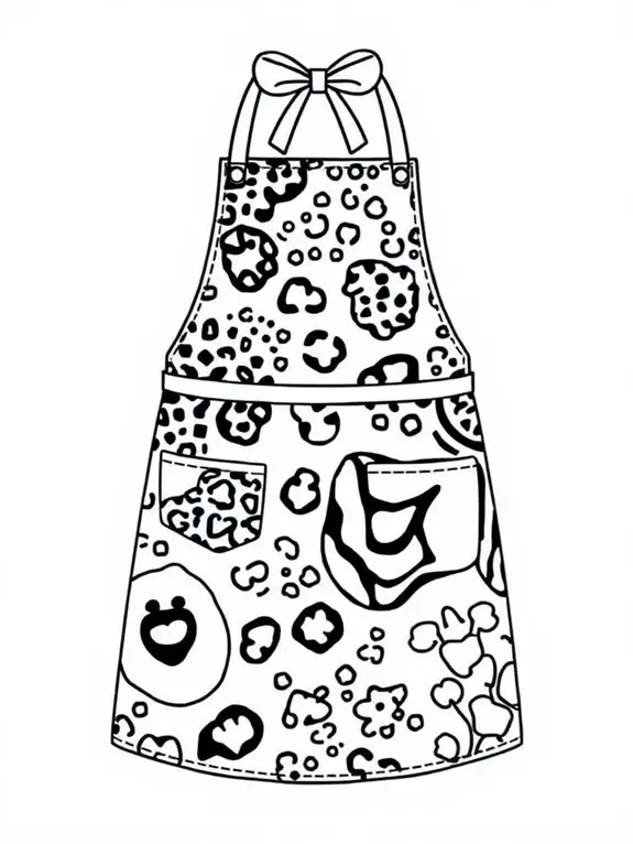 animal print apron design