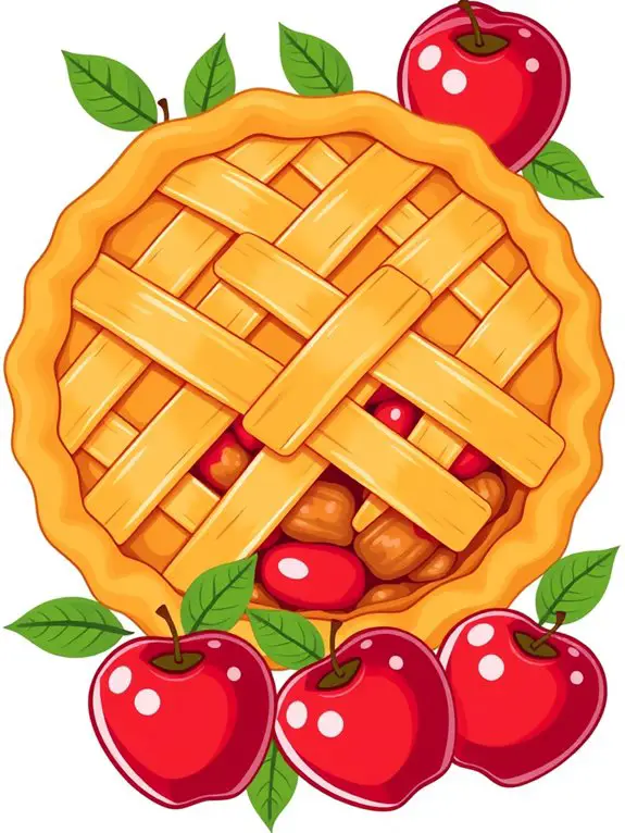apple pie illustration design