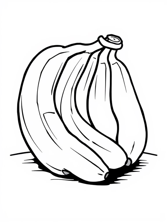banana drawing for kids