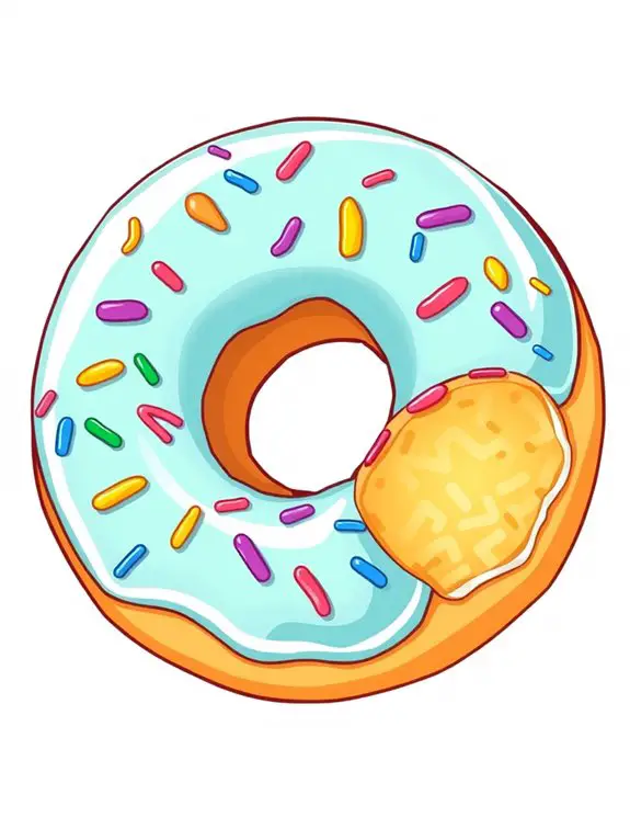 bite sized donut clipart design
