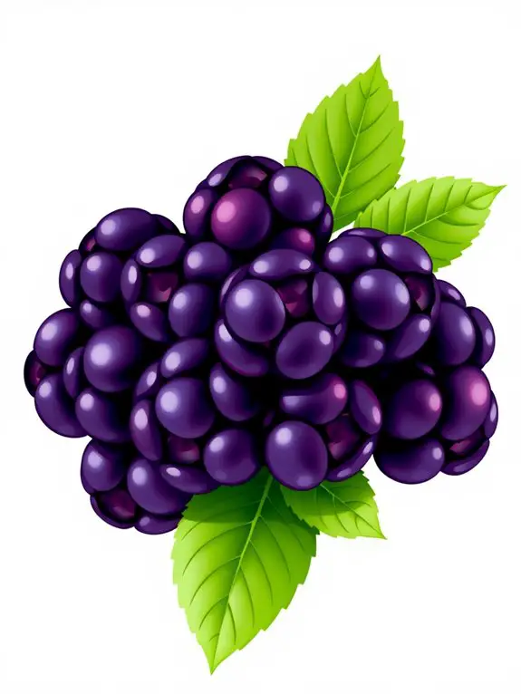blackberry clipart illustration design
