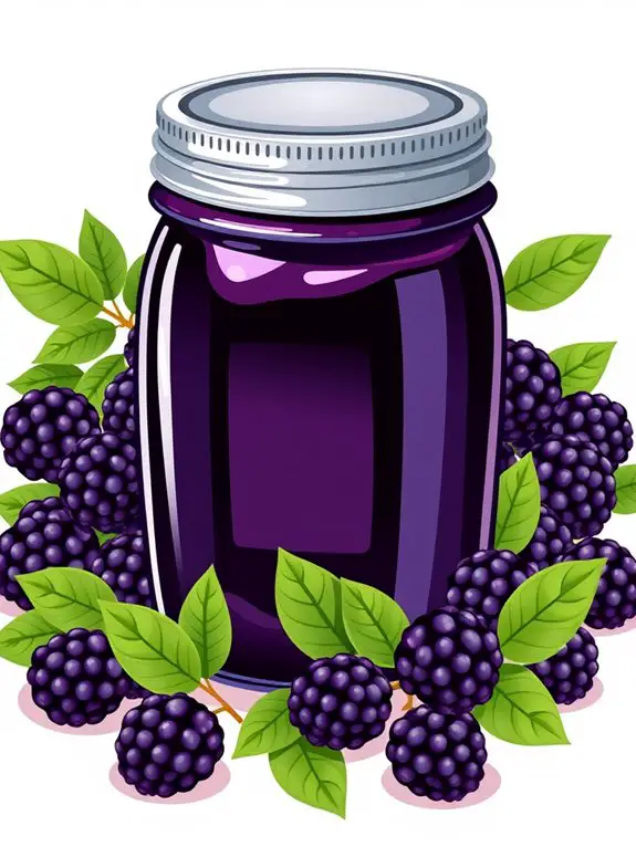 blackberry jam illustration design