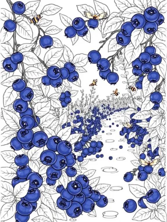 blueberry garden coloring page