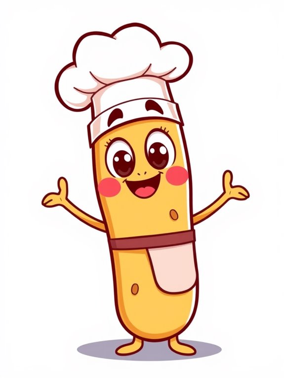 breadstick character illustration design