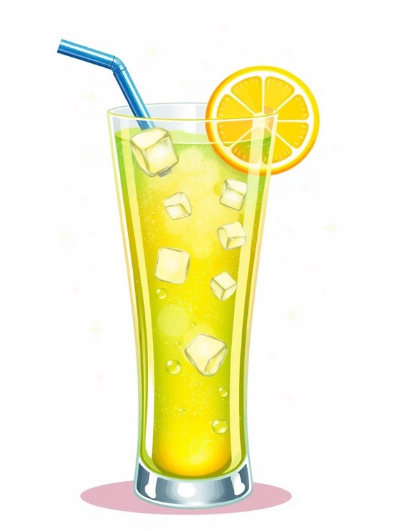 bubbly beverage illustration design