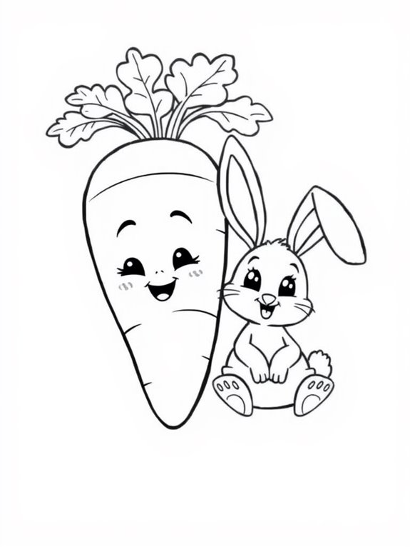 bunny coloring page fun