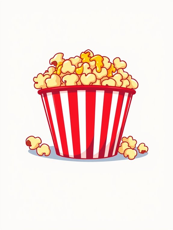 buttery popcorn clipart image
