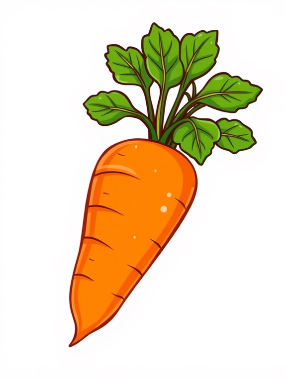 carrot and leaf illustration