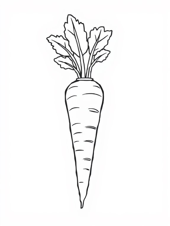 carrot themed coloring activity