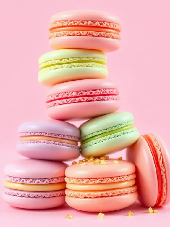 charming pastel macaron illustrations
