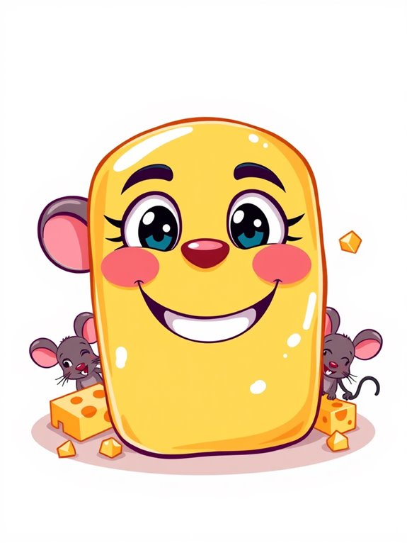 cheese stick cartoon illustration