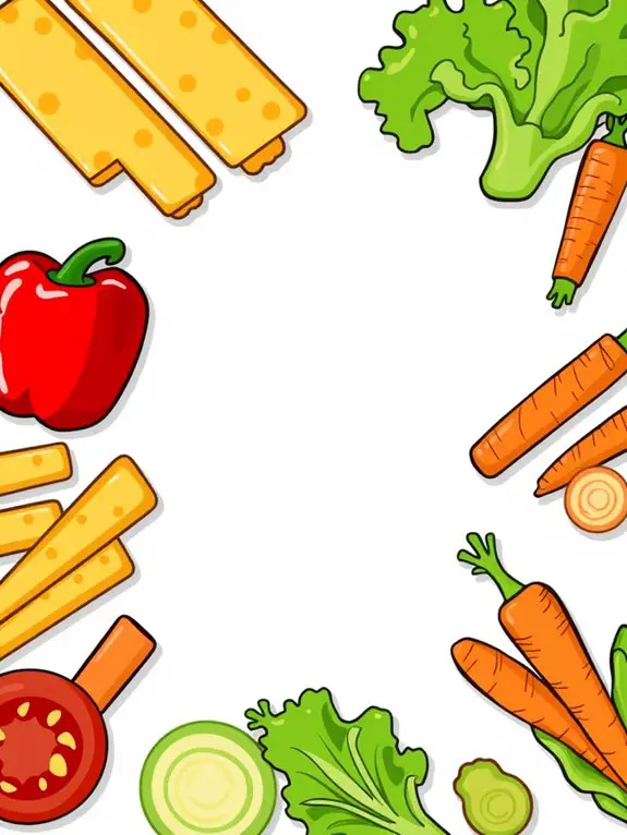 cheese stick with vegetables