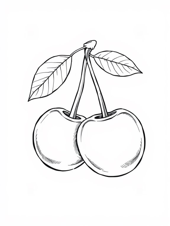 cherries for coloring fun