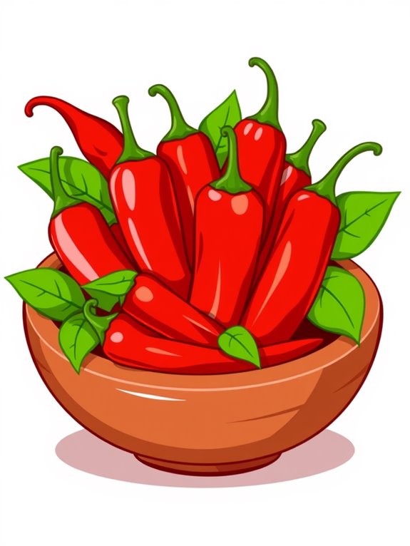 chili pepper in bowl