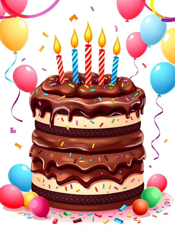chocolate cake clipart design