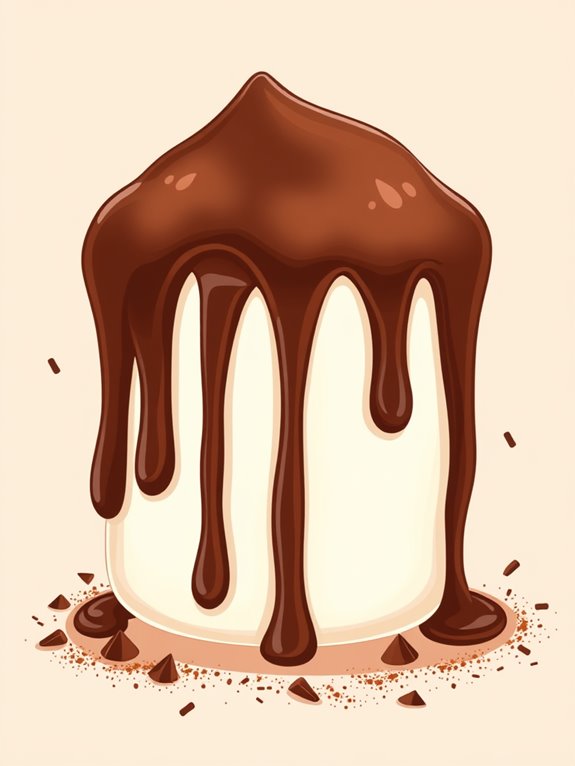 chocolate marshmallow clipart design