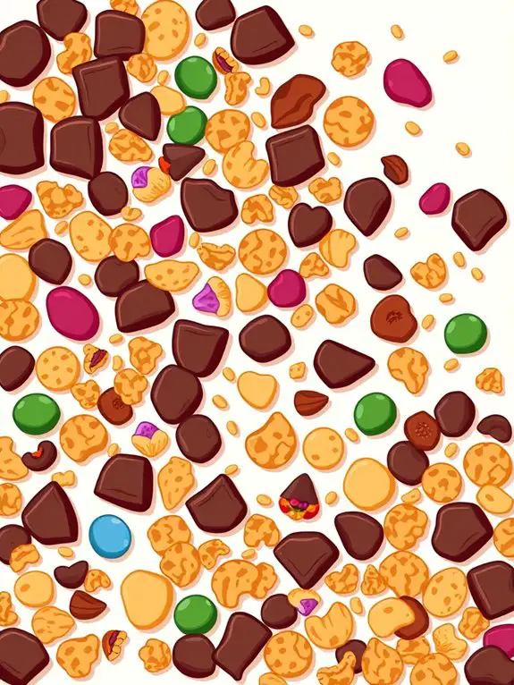 chocolate trail mix clipart