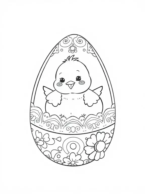 chubby chick easter egg