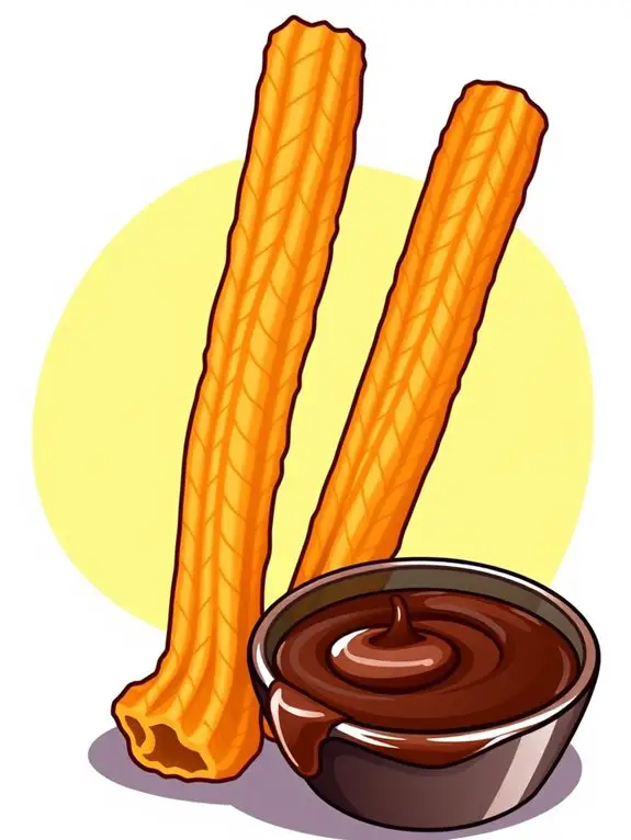churro and chocolate dip