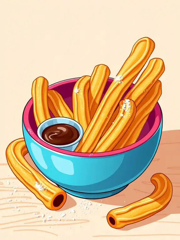 churro bowl graphic design