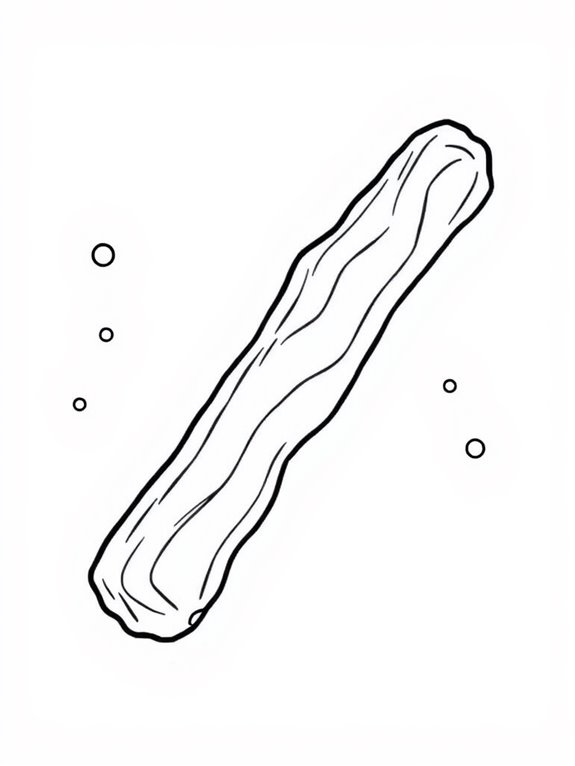 churro coloring page design