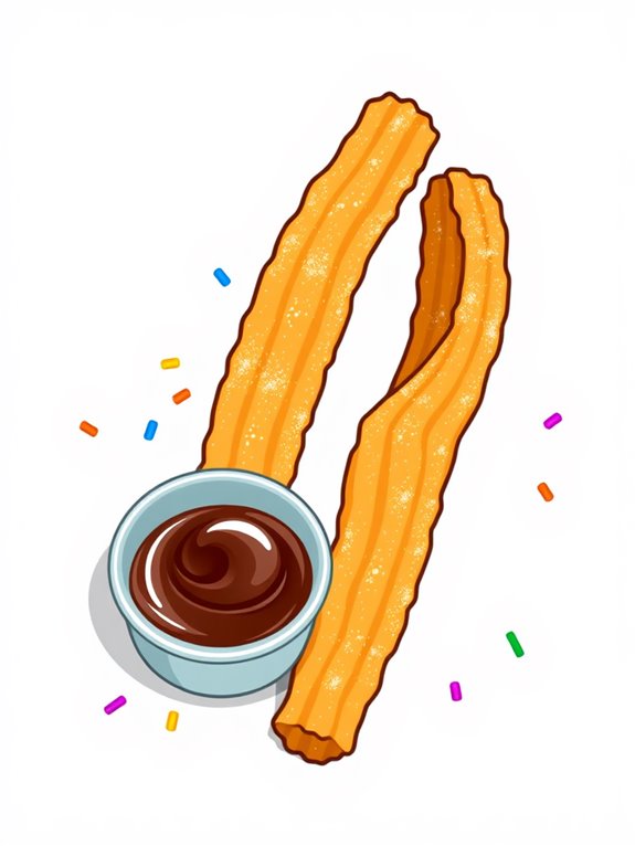 churro illustration graphic design