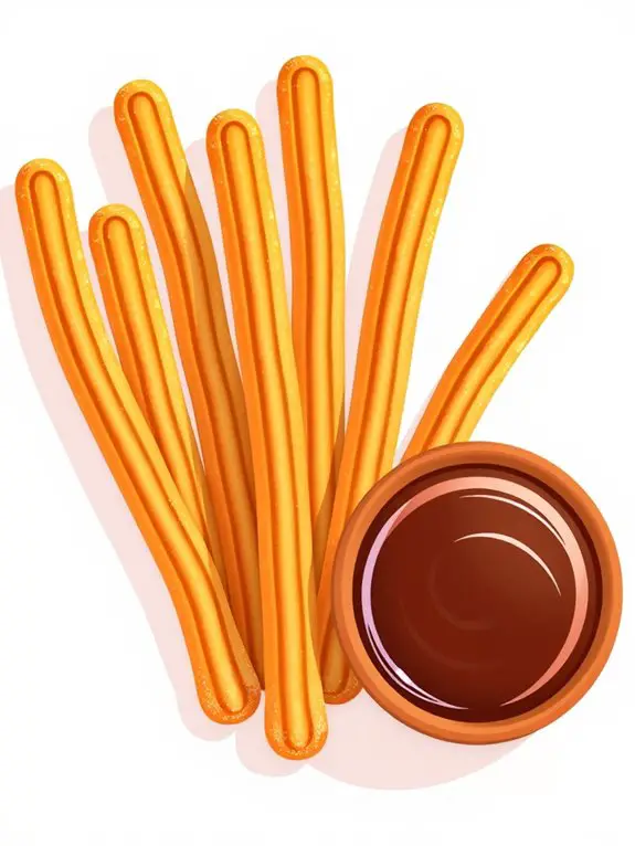 churro stick clipart design