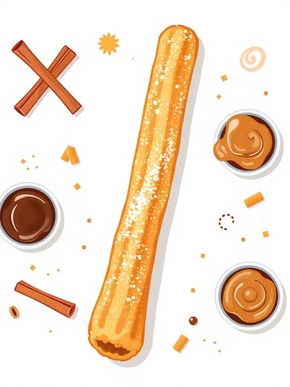 churro themed graphic illustrations