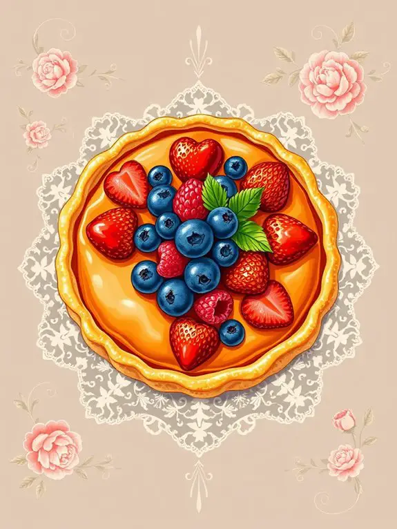 classic dessert illustration collection