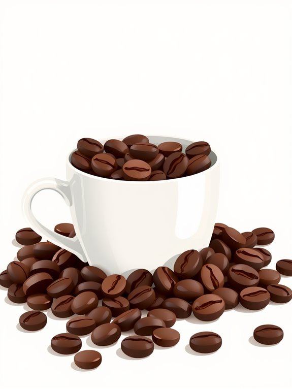 coffee beans cup clipart