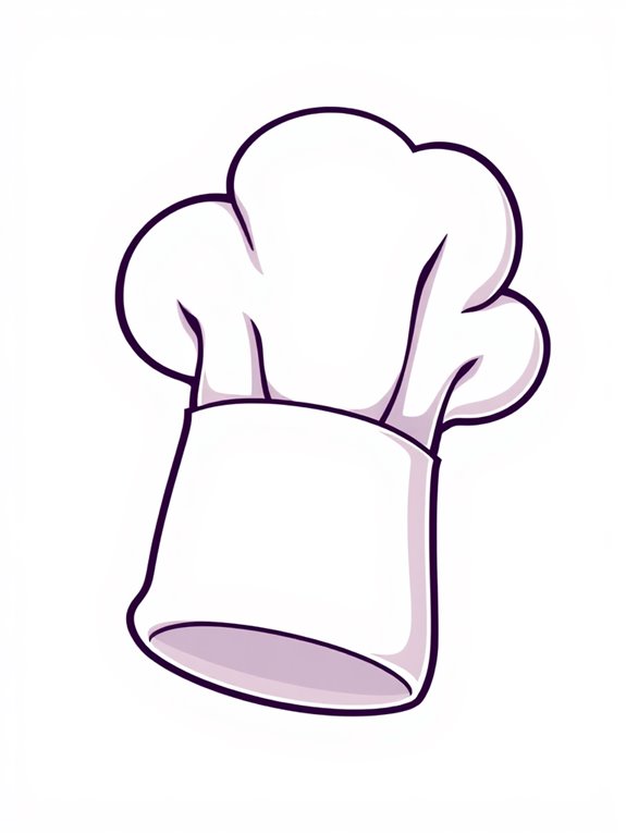 colorful cartoon chef hat