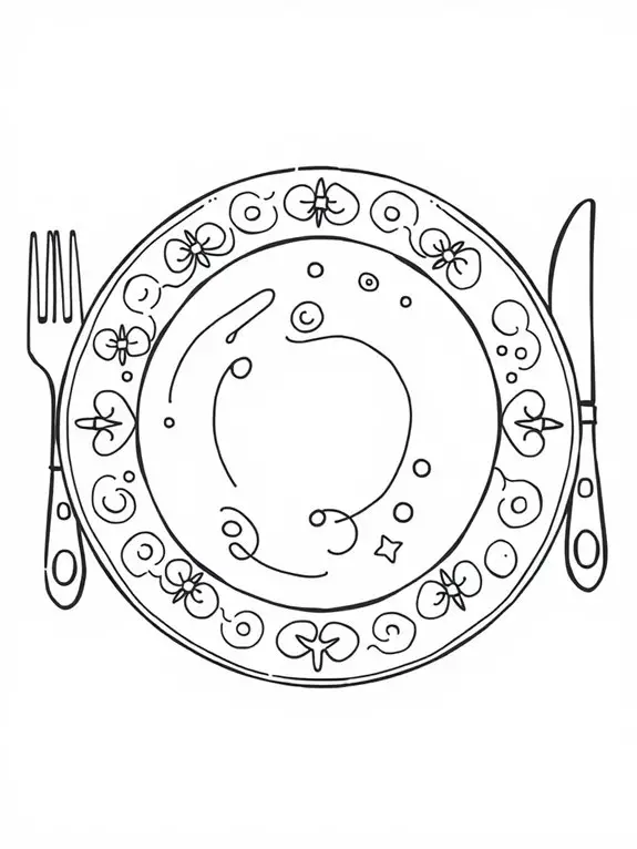 colorful cartoon plate design