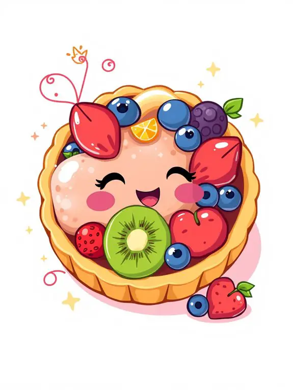 colorful cartoon tart image