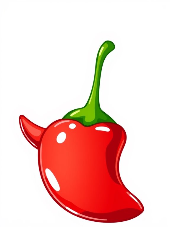 colorful chili pepper graphics
