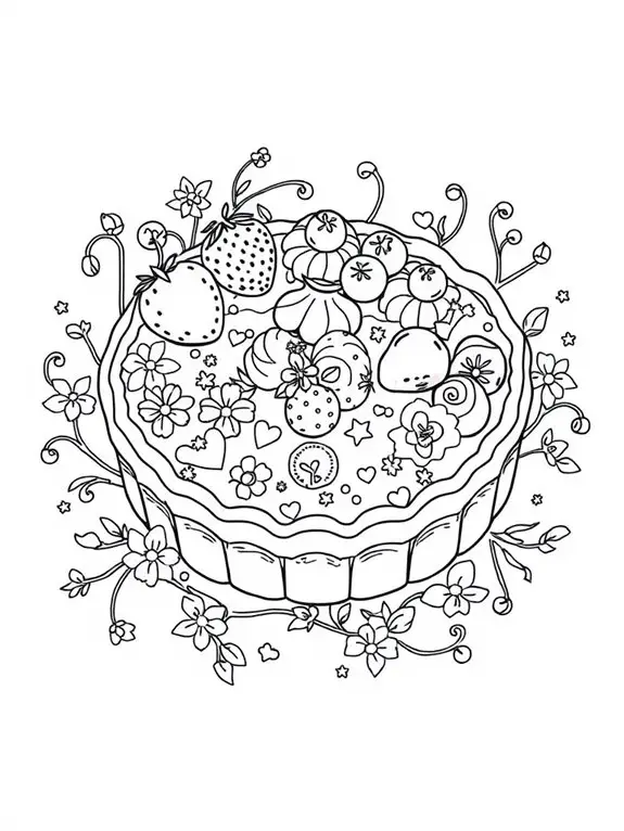 colorful dessert illustration fun