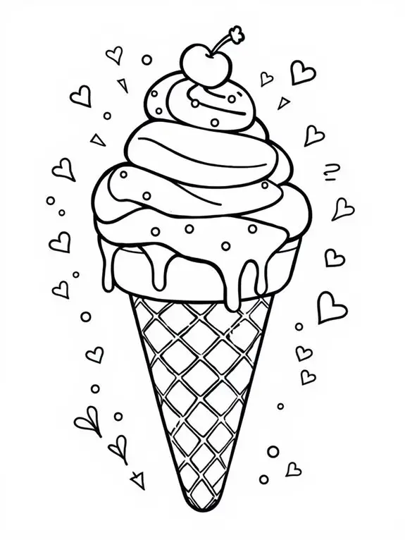 colorful ice cream delight