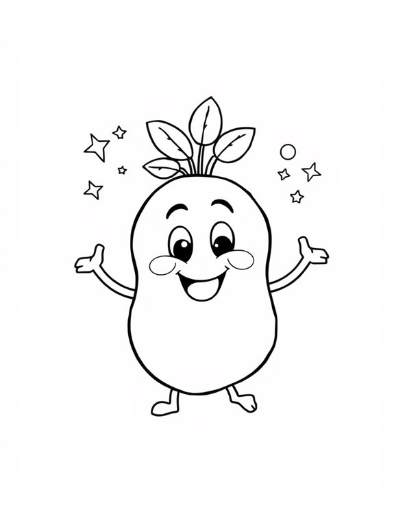 colorful potato illustration activity