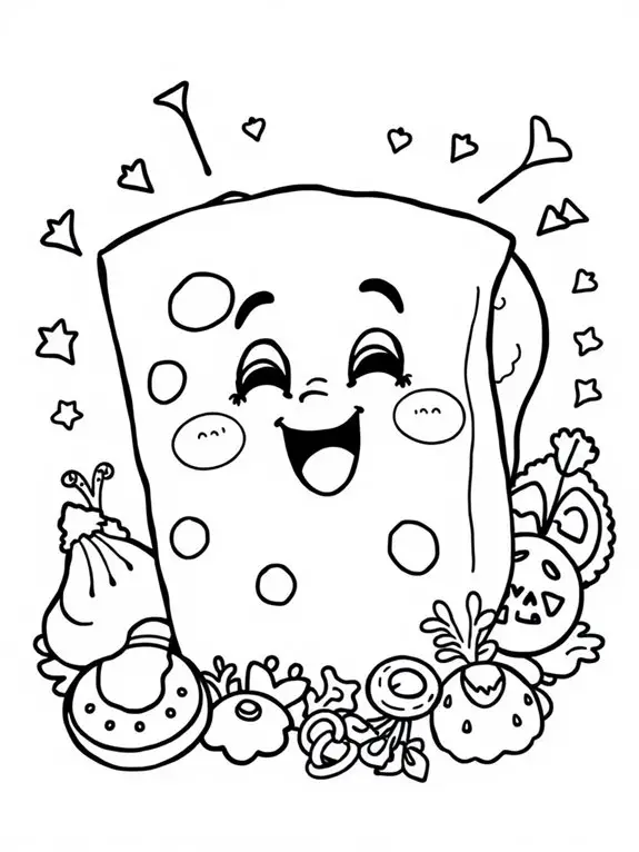 colorful quesadilla art activity