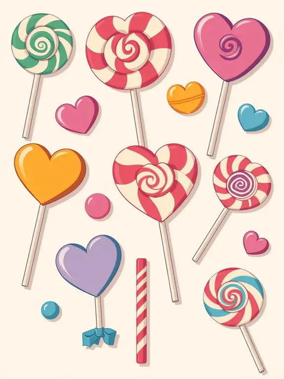 colorful retro candy design