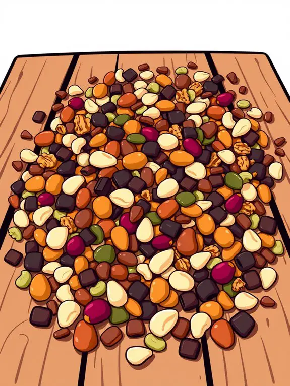 colorful snack mix graphic