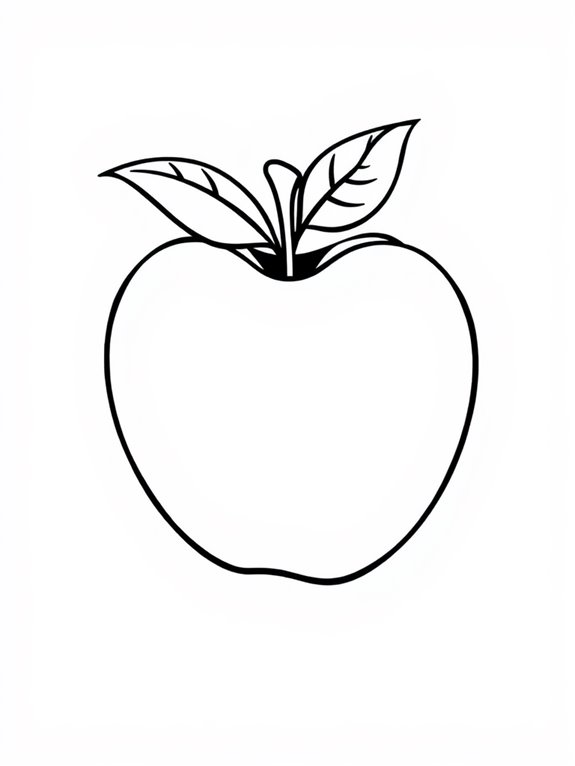 coloring page of apples