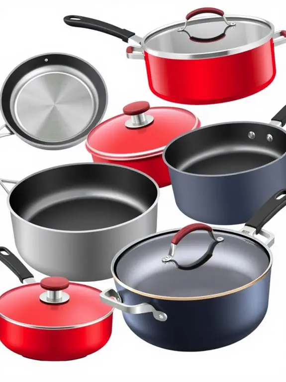 contemporary kitchen cookware illustrations