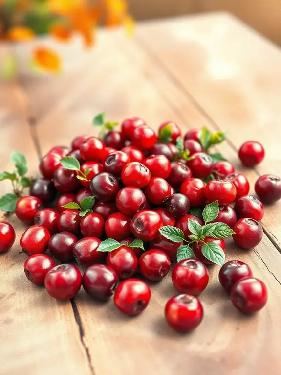 cranberry themed artistic representation
