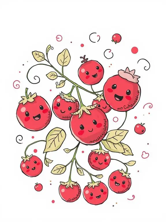 cranberry themed doodle artwork