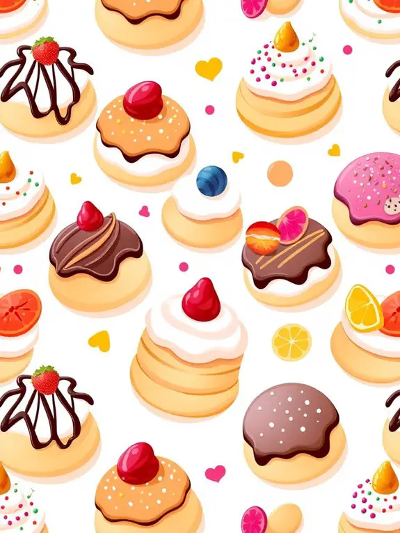 cream puff design illustration