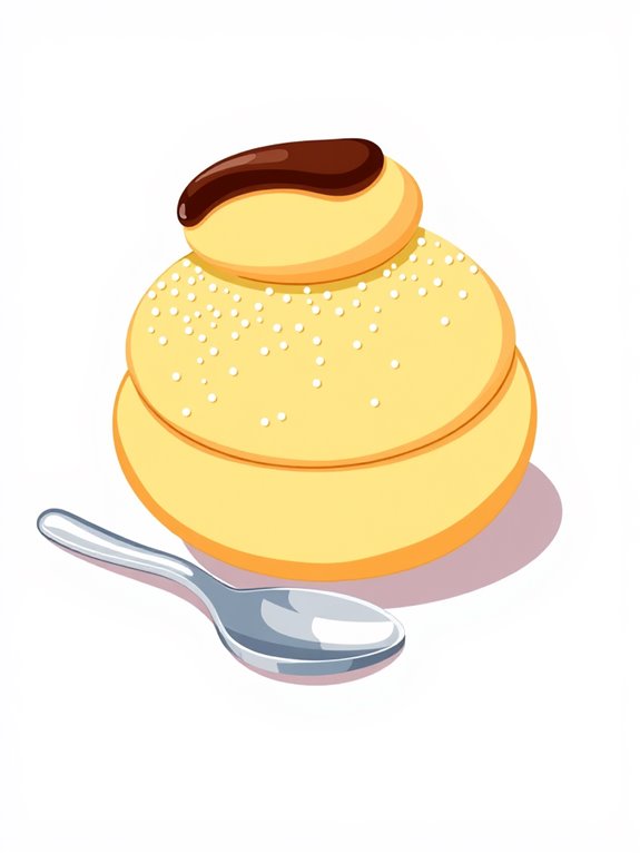cream puff dessert illustration